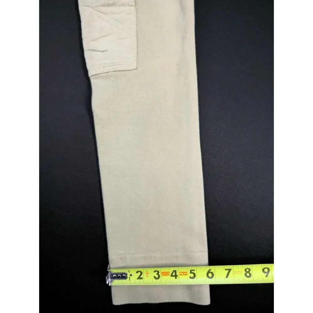 Vintage TuffRider Women's Front Zip Knee Patch Jodhpurs Breeches Tan Size 30